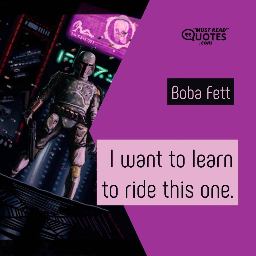 I want to learn to ride this one.
