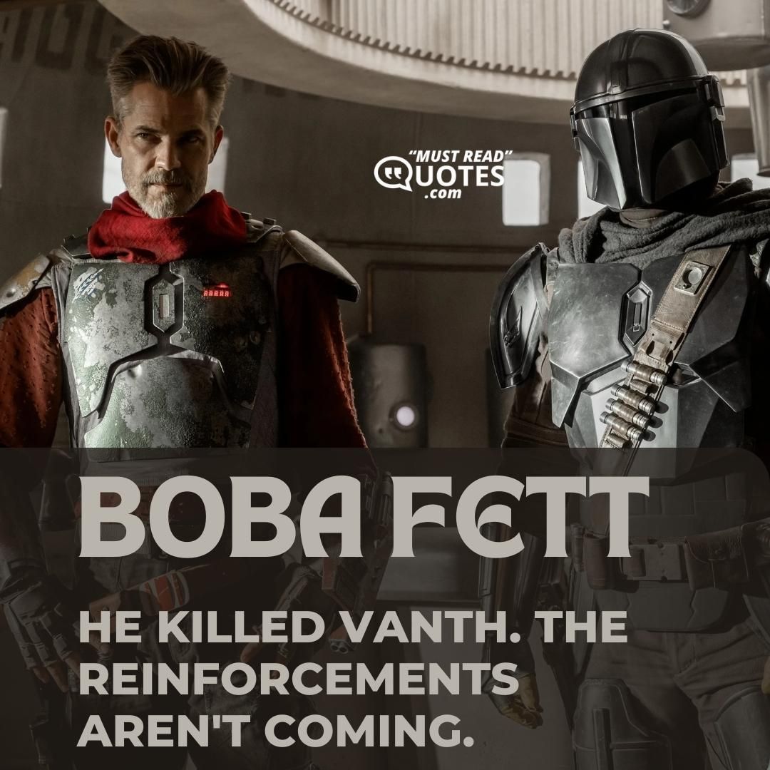 He killed Vanth. The reinforcements aren't coming.