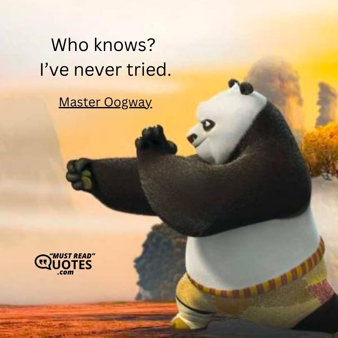 Who knows? I’ve never tried.