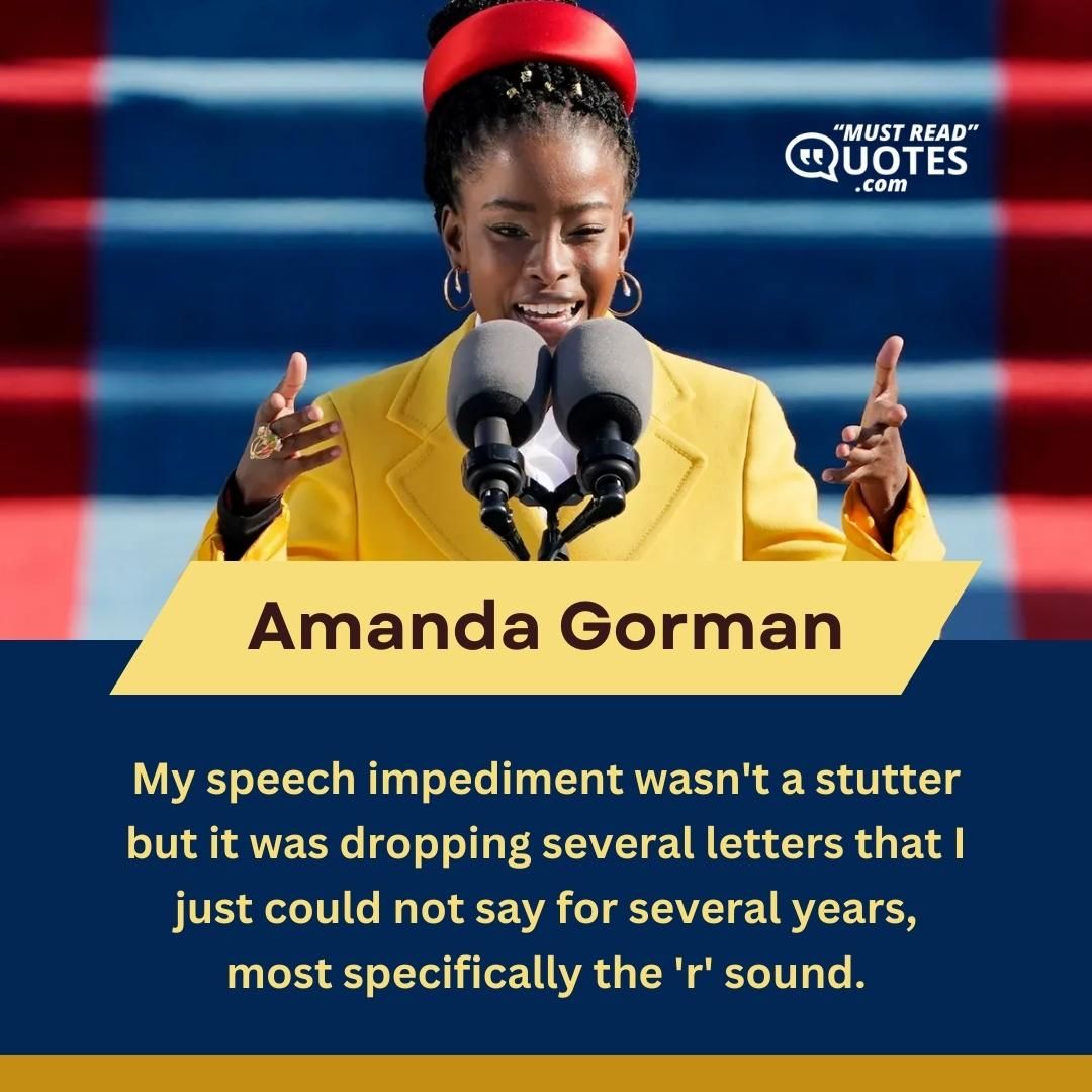 My speech impediment wasn't a stutter but it was dropping several letters that I just could not say for several years, most specifically the 'r' sound.