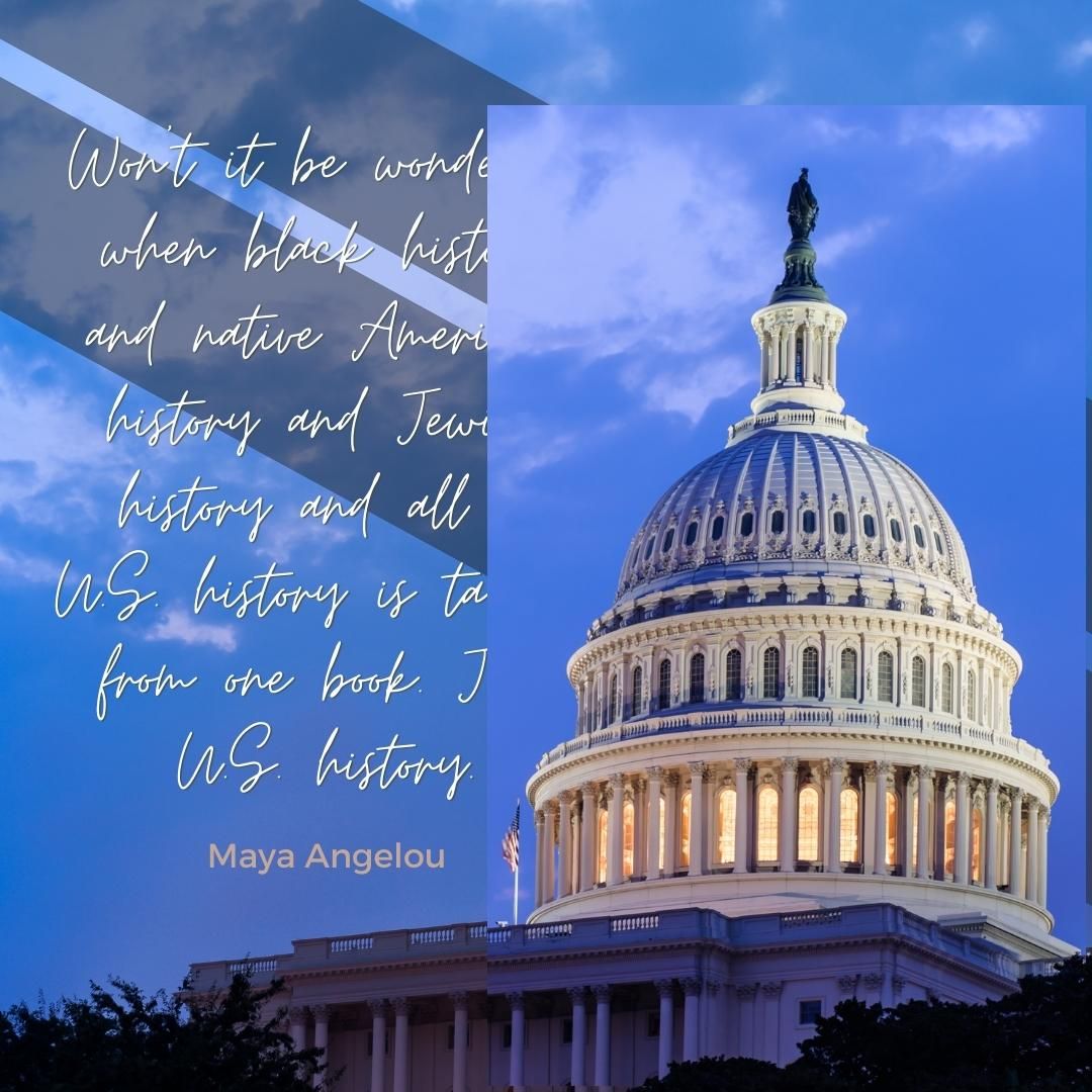 Won't it be wonderful when black history and native American history and Jewish history and all of U.S. history is taught from one book. Just U.S. history.
