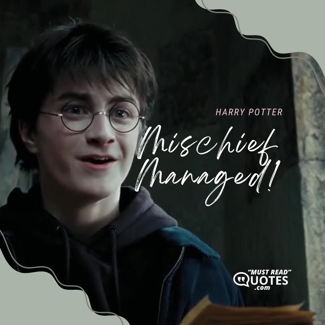 Mischief Managed!