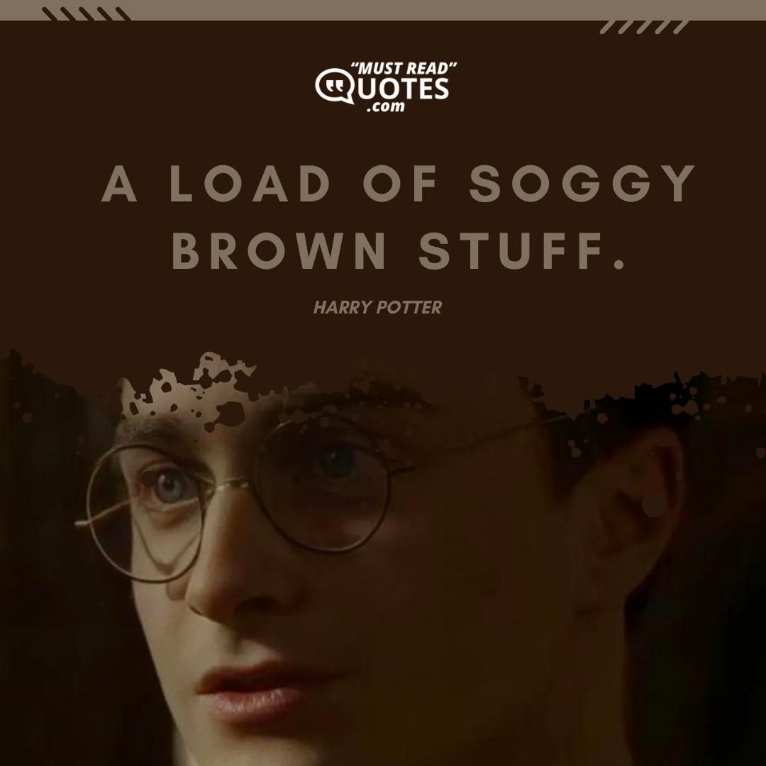 A load of soggy brown stuff.