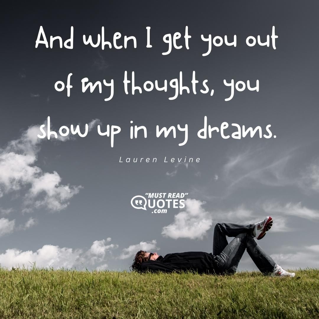 I’ve thought about nothing else but you.