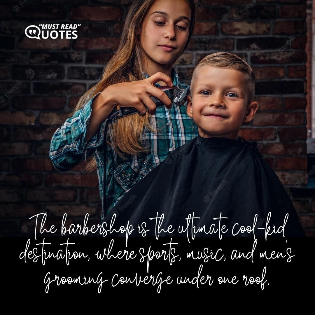 The barbershop is the ultimate cool-kid destination, where sports, music, and men’s grooming converge under one roof.