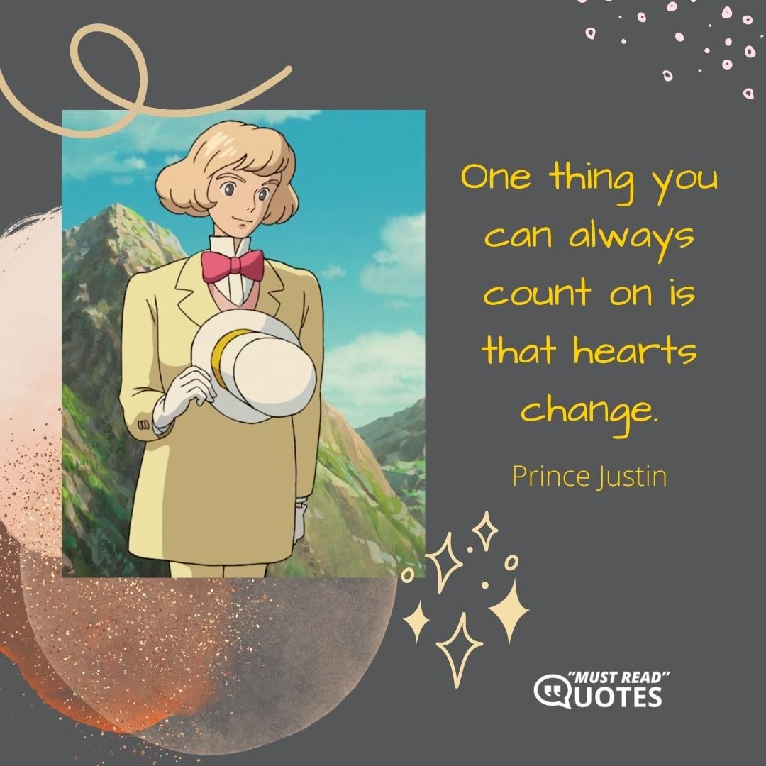 One thing you can always count on is that hearts change.