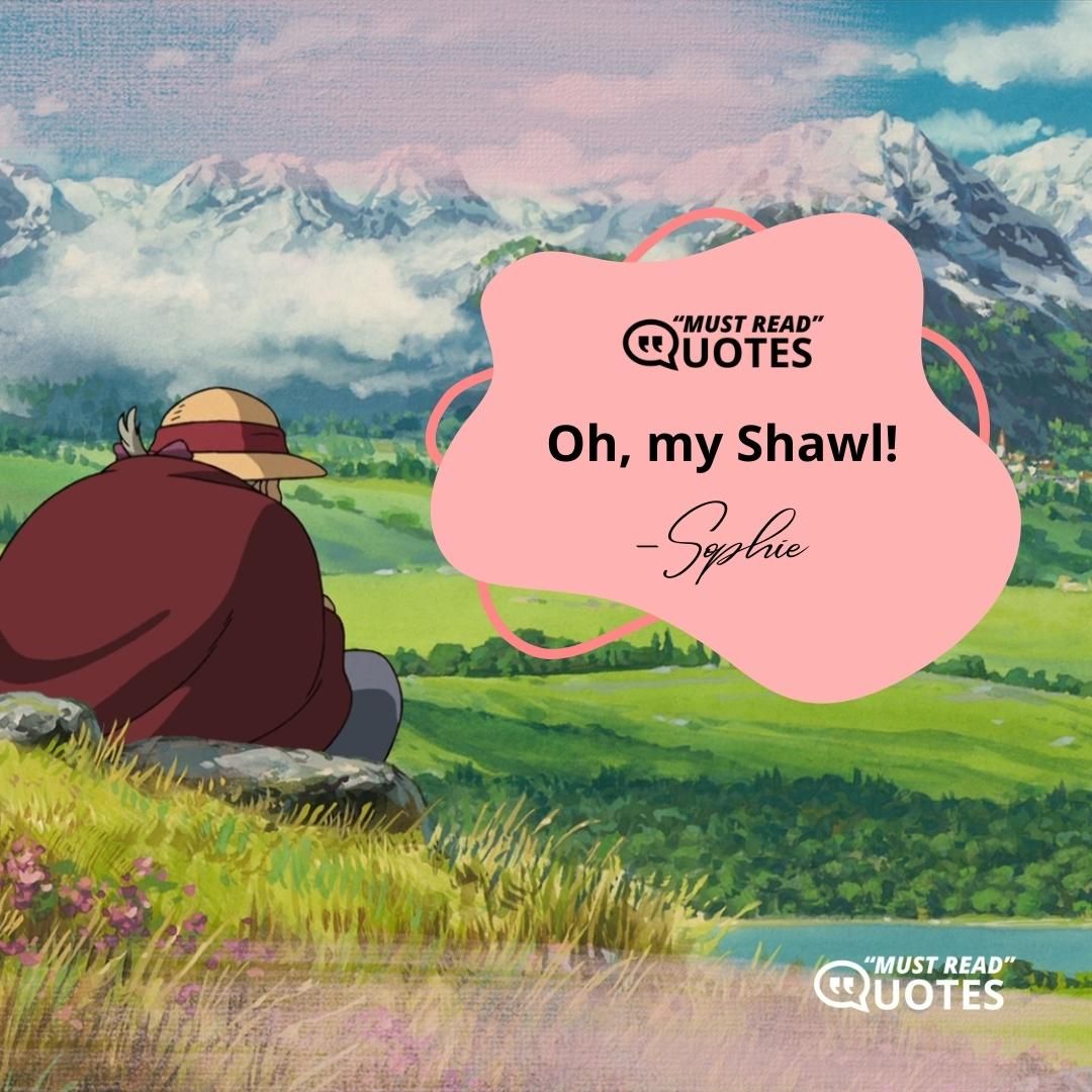 Oh, my Shawl!
