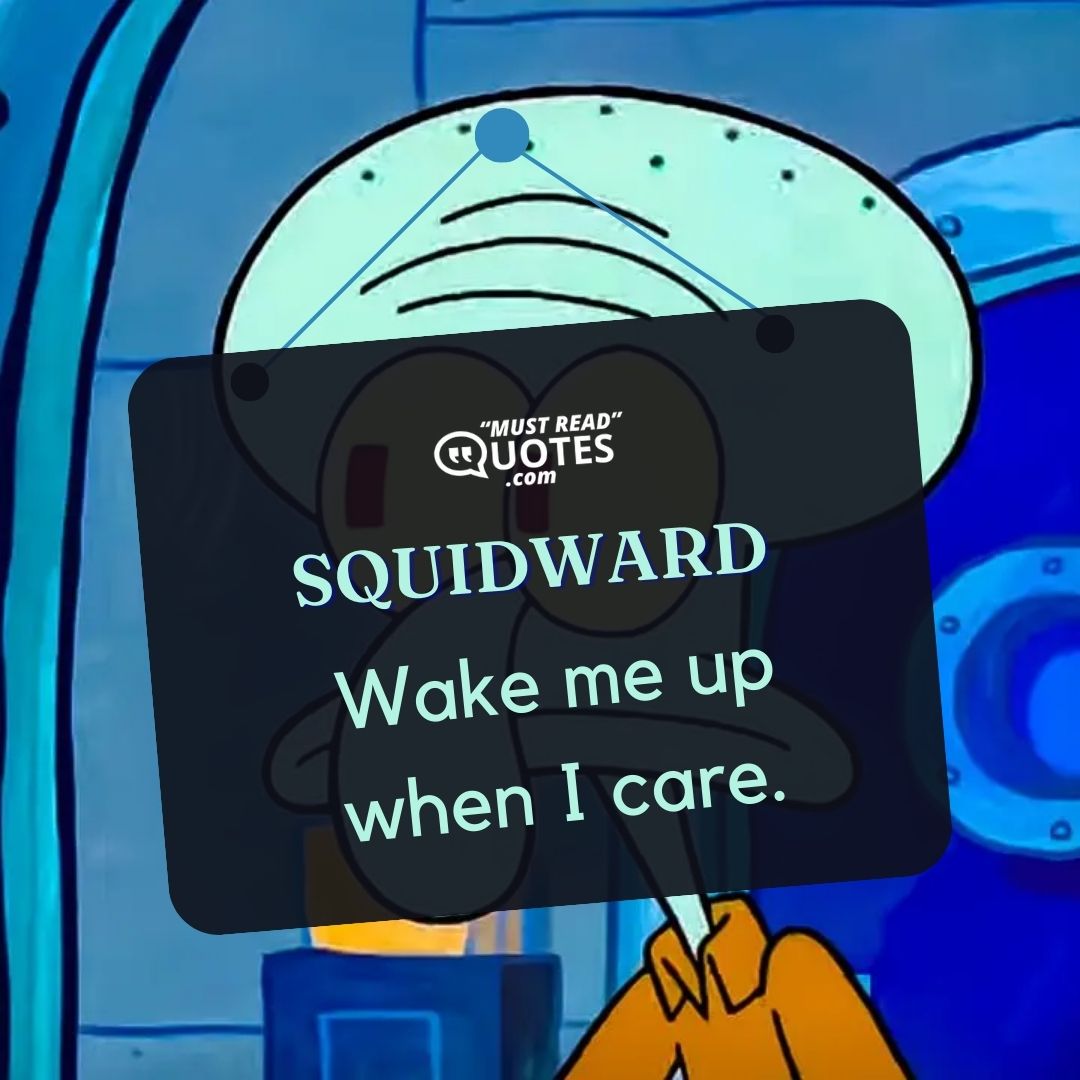 Wake me up when I care.