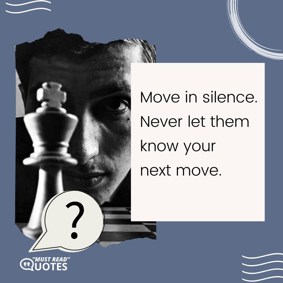 Silence is one of the hardest arguments to refute.