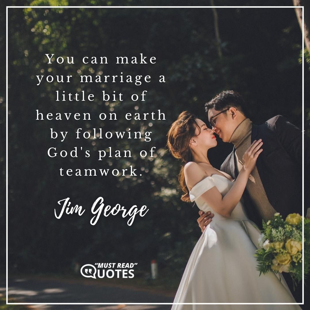 You can make your marriage a little bit of heaven on earth by following God's plan of teamwork.