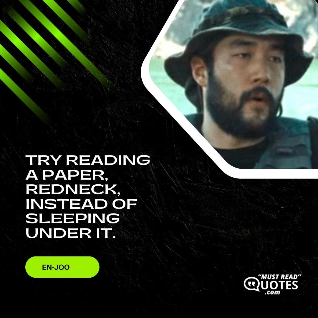 Try reading a paper, redneck, instead of sleeping under it.