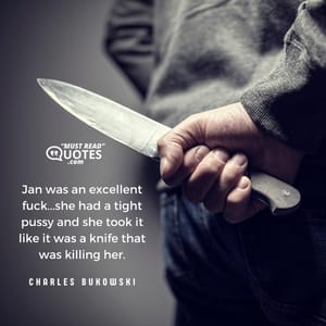 Jan was an excellent fuck...she had a tight pussy and she took it like it was a knife that was killing her.