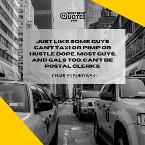 Just like some guys can’t taxi or pimp or hustle dope, most guys, and gals too, can’t be postal clerks.