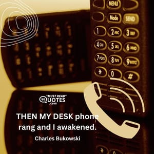 THEN MY DESK phone rang and I awakened.