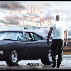 I'm not running!