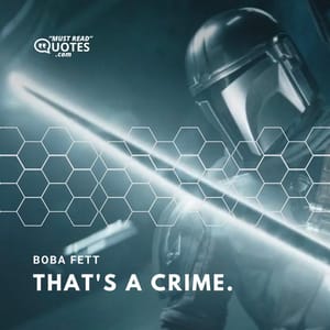 That's a crime.