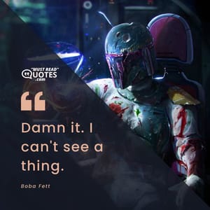 Damn it. I can't see a thing.