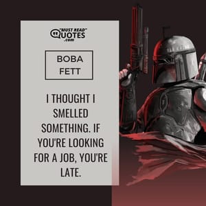 I thought I smelled something. If you're looking for a job, you're late.