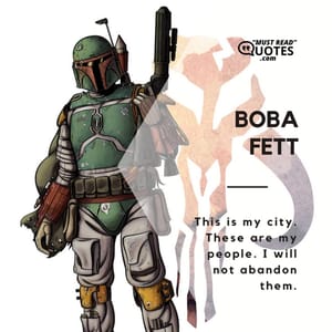 This is my city. These are my people. I will not abandon them.