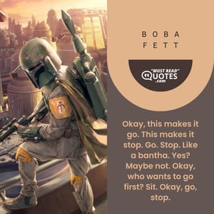 Okay, this makes it go. This makes it stop. Go. Stop. Like a bantha. Yes? Maybe not. Okay, who wants to go first? Sit. Okay, go, stop.