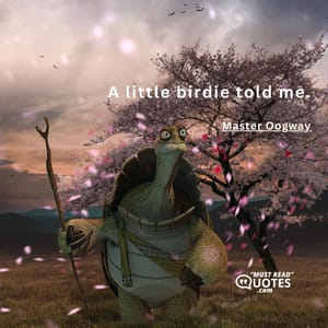 A little birdie told me.