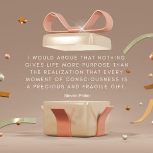 I would argue that nothing gives life more purpose than the realization that every moment of consciousness is a precious and fragile gift.