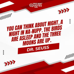 You can think about Night, a night in Na-Nupp. The birds are asleep and the three moons are up.