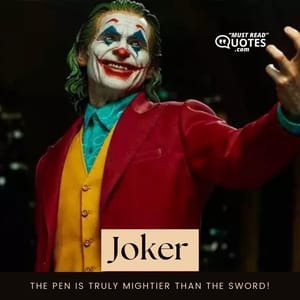The pen is truly mightier than the sword!