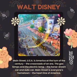 Main Street, U.S.A. is America at the turn of the century - the crossroads of an era. The gas lamps and the electric lamp - the horse-drawn car and auto car. Main Street is everyone's hometown - the heart line of America.