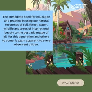 The immediate need for education and practice in using our natural resources of soil, forest, water, wildlife and areas of inspirational beauty to the best advantage of all, for this generation and others to come, is again apparent to every observant citizen.