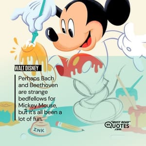 Perhaps Bach and Beethoven are strange bedfellows for Mickey Mouse, but it's all been a lot of fun.