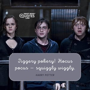 Jiggery pokery! Hocus pocus — squiggly wiggly.