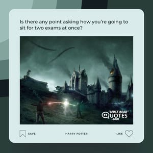 Is there any point asking how you’re going to sit for two exams at once?