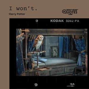 I WON’T!