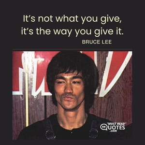 It’s not what you give, it’s the way you give it.