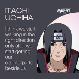 I think we start walking in the right direction only after we start getting our counterparts beside us.
