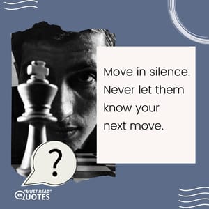 Silence is one of the hardest arguments to refute.
