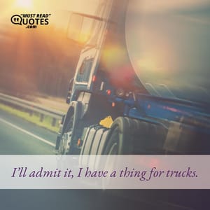 I’ll admit it, I have a thing for trucks.