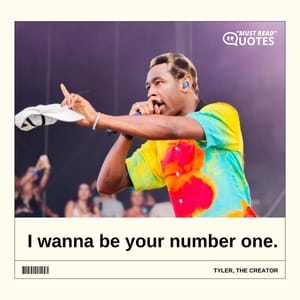I wanna be your number one.