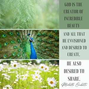 God is the creator of incredible beauty and all that He envisioned and desired to create, He also desired to share.