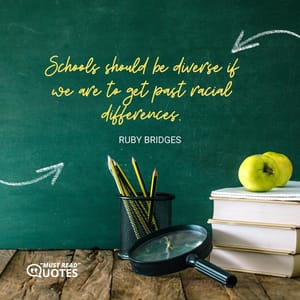 Schools should be diverse if we are to get past racial differences.