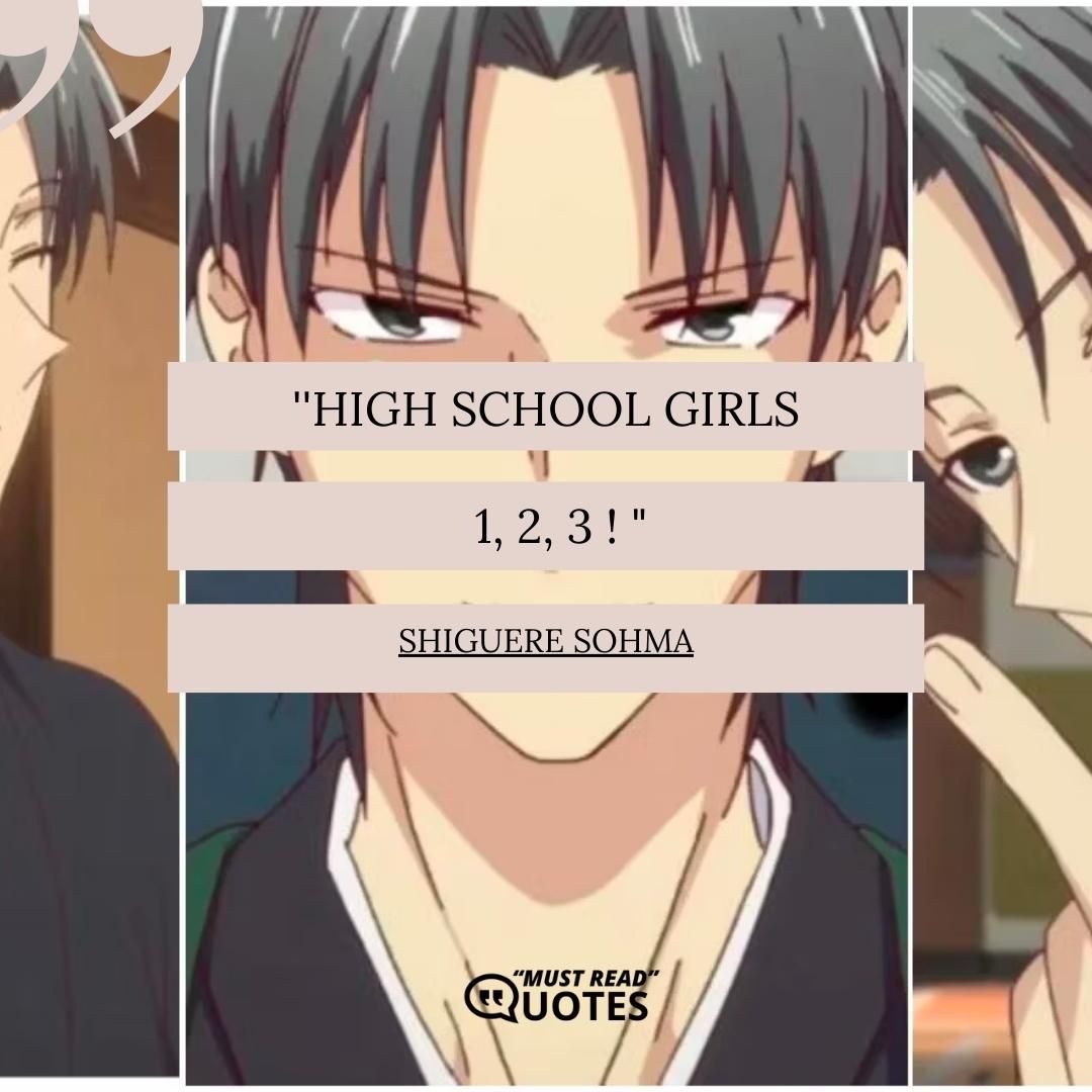 High school girls! 1, 2, 3!