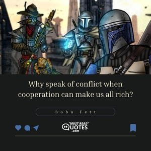 Why speak of conflict when cooperation can make us all rich?