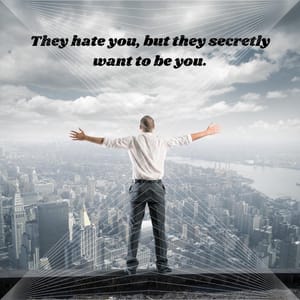 They hate you, but they secretly want to be you.