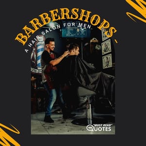 Barbershops - A hair salon for men.
