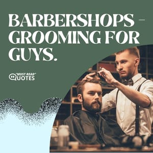 Barbershops - Grooming for guys.