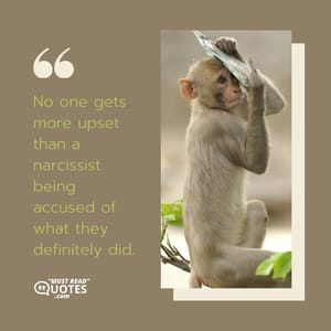 No one gets more upset than a narcissist being accused of what they definitely did.