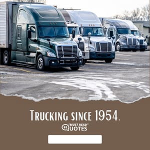 Trucking since 1954.