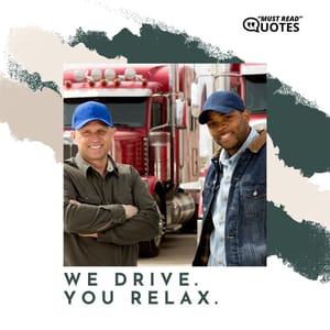 We drive. You relax.