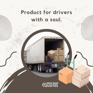 Product for drivers with a soul.